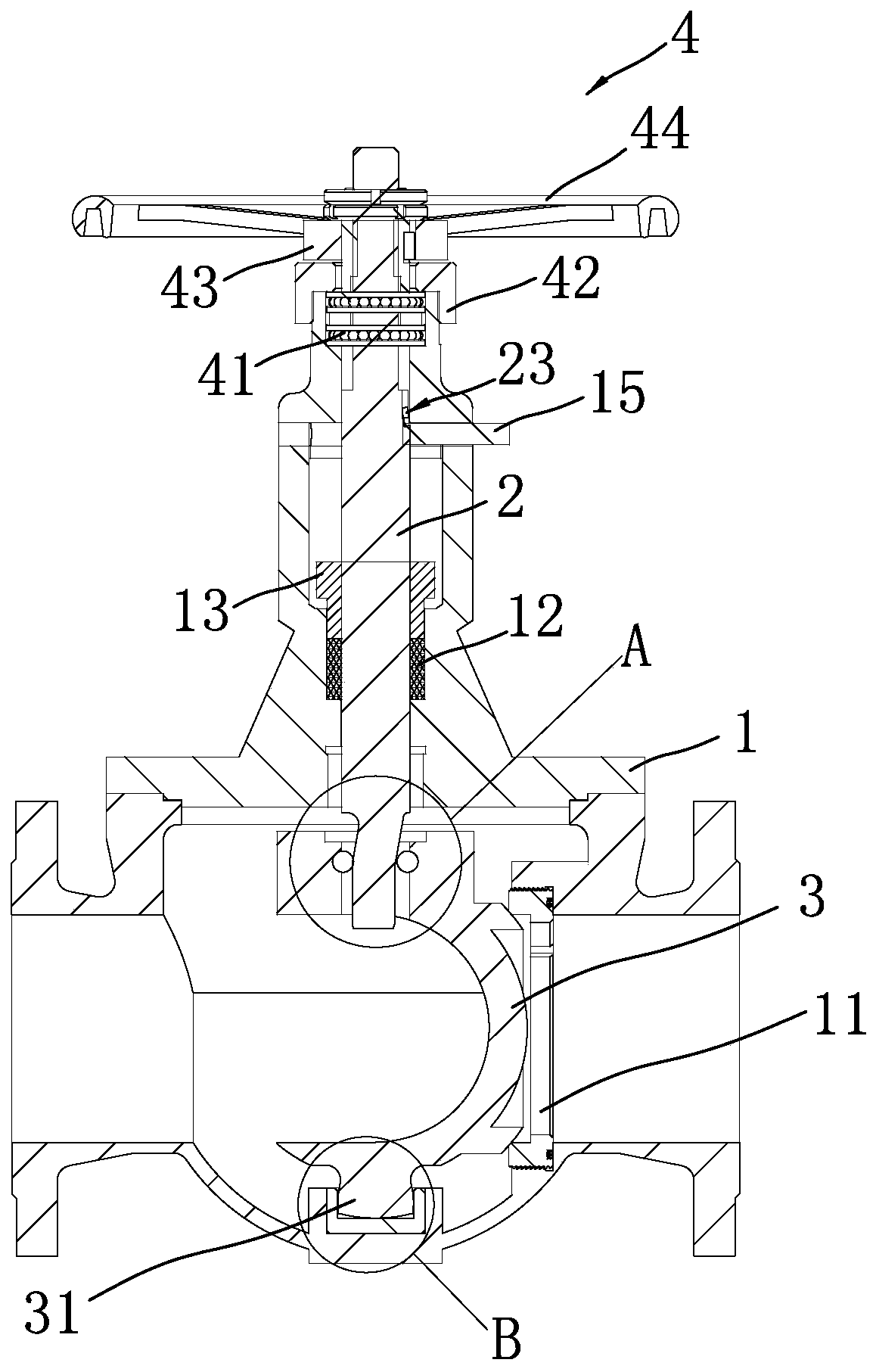 Eccentric semi-ball valve