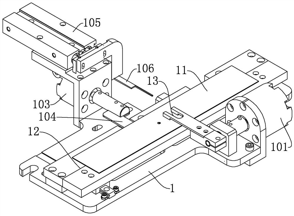 A hanging tag automatic rope threading machine