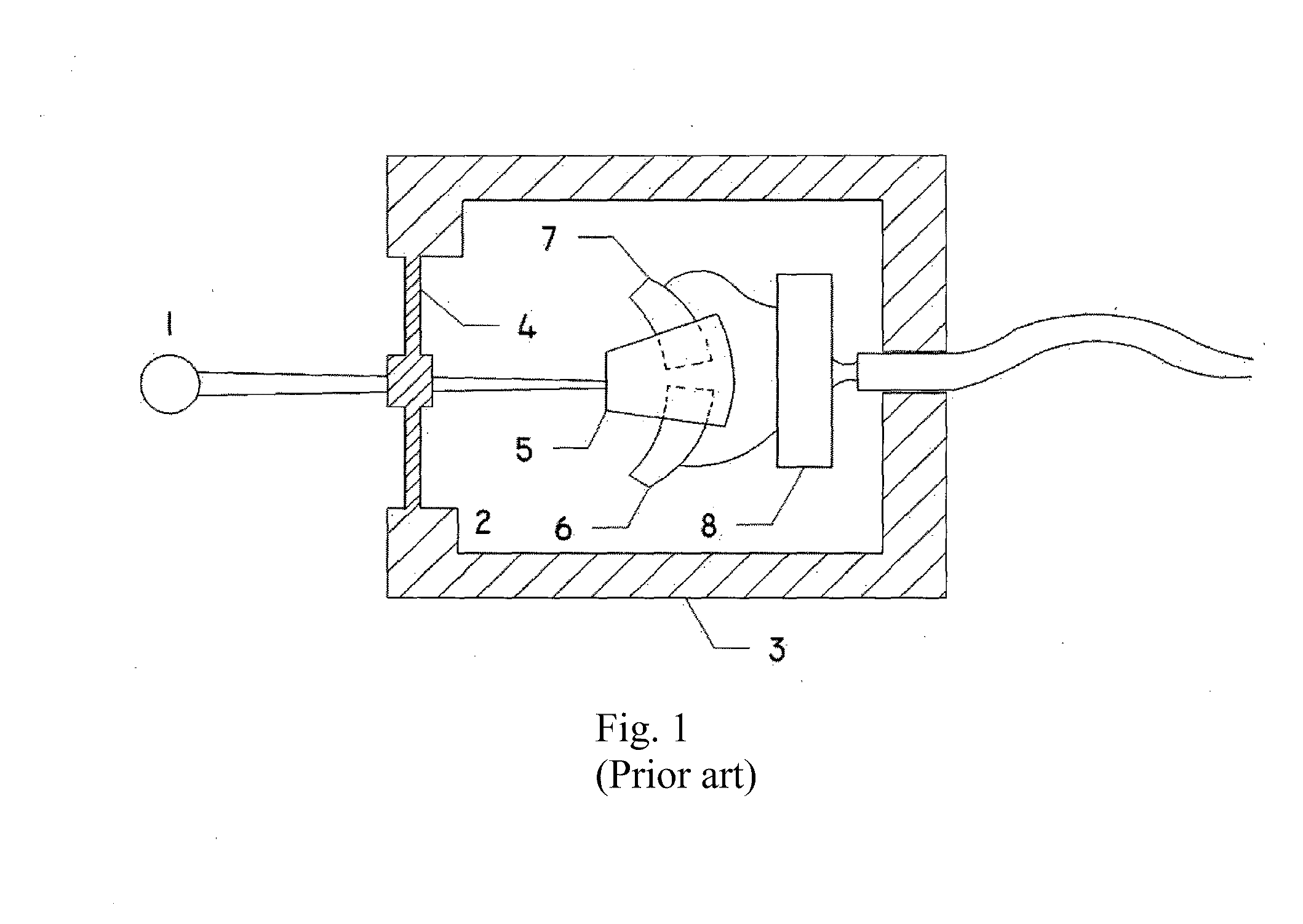 Load cell having an elastic body