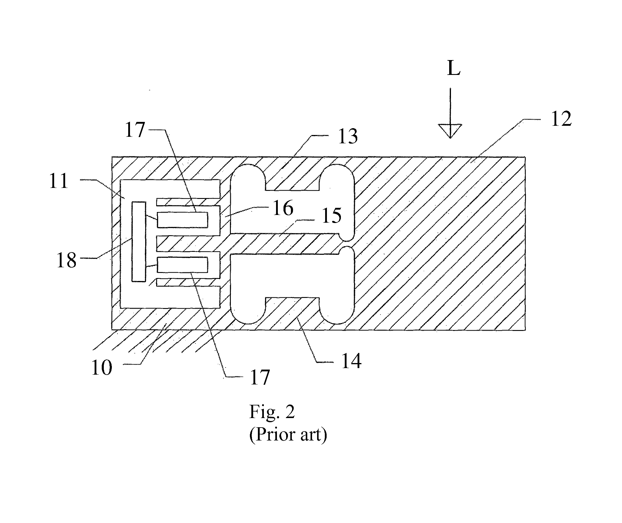 Load cell having an elastic body