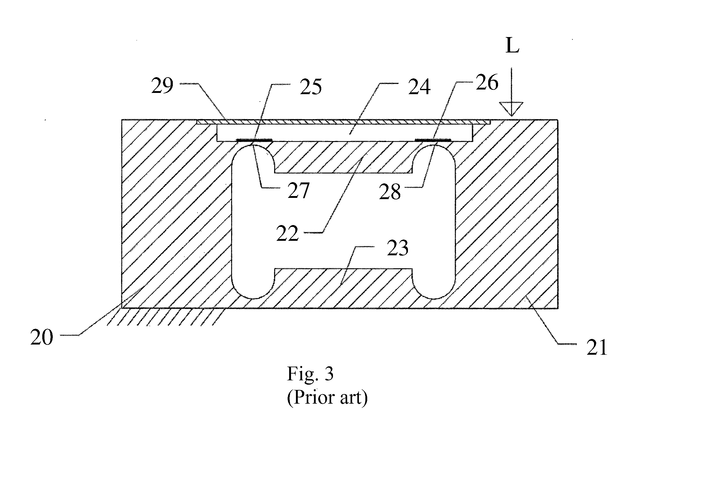 Load cell having an elastic body