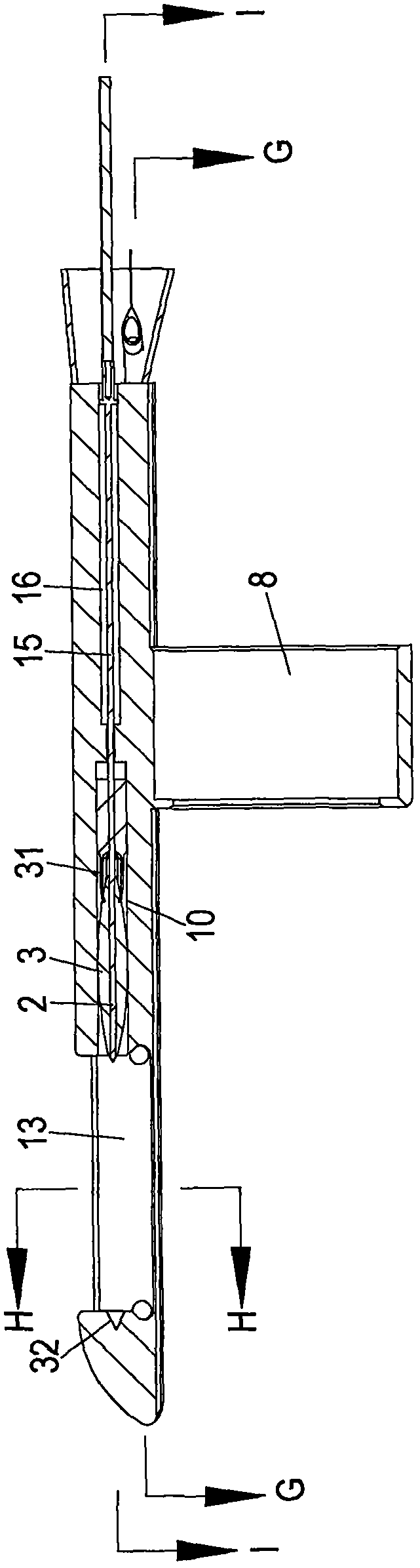 Anti-reflux magnet implantation device under gastroscope