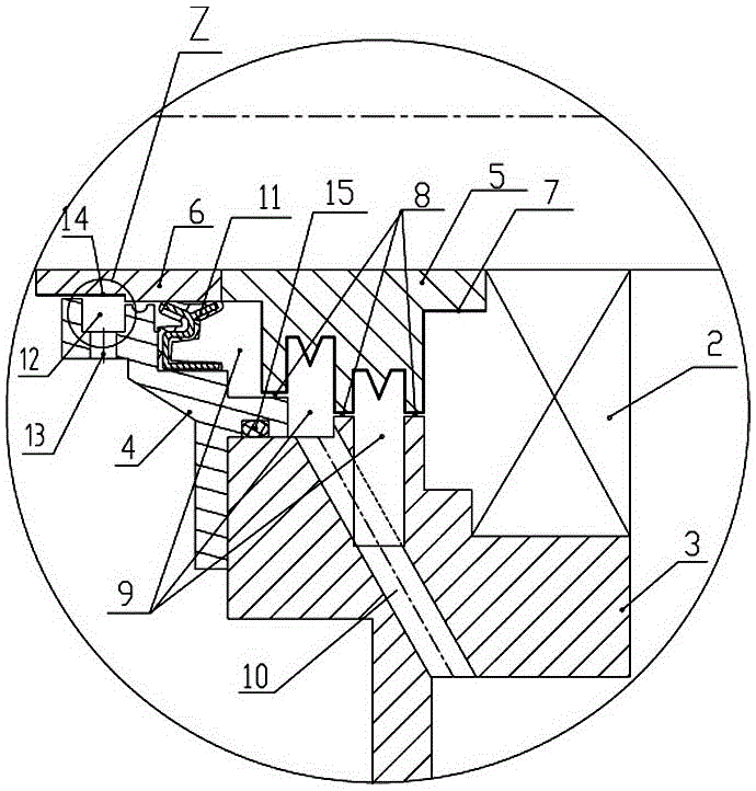 High-speed train gearbox shaft sealing structure