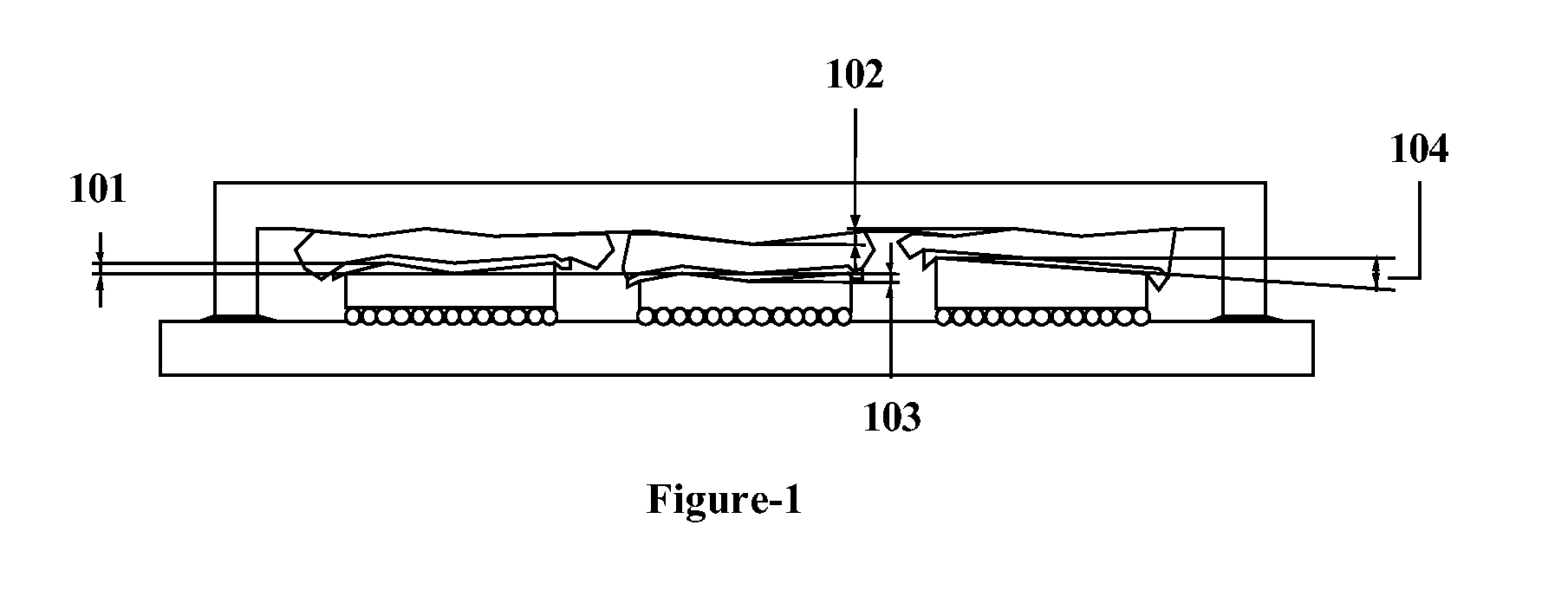 Surface adapting cap with integral adapting material for single and multi chip module assembly