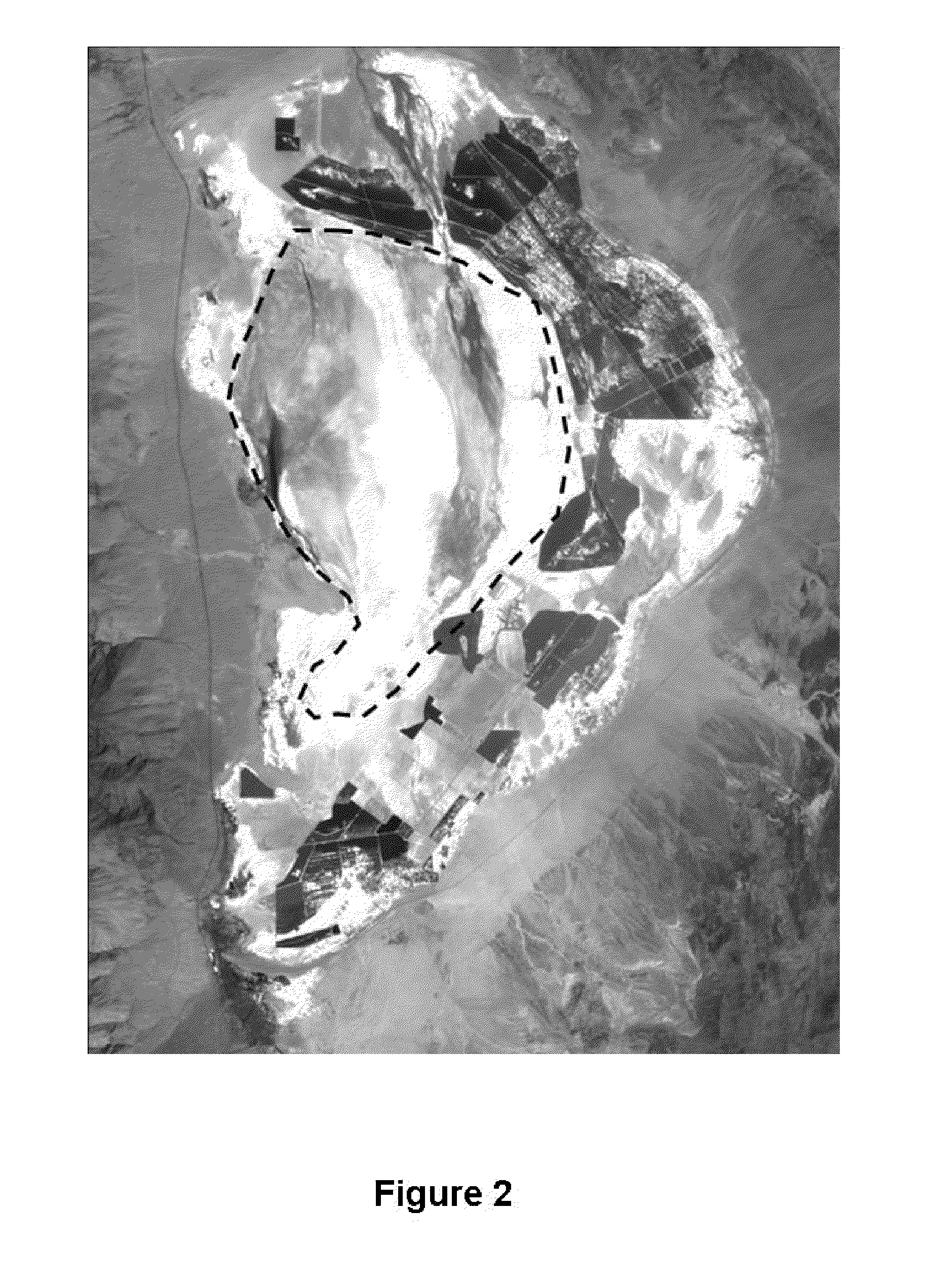 Method for dust control on saline dry lakebeds using minimal water resources