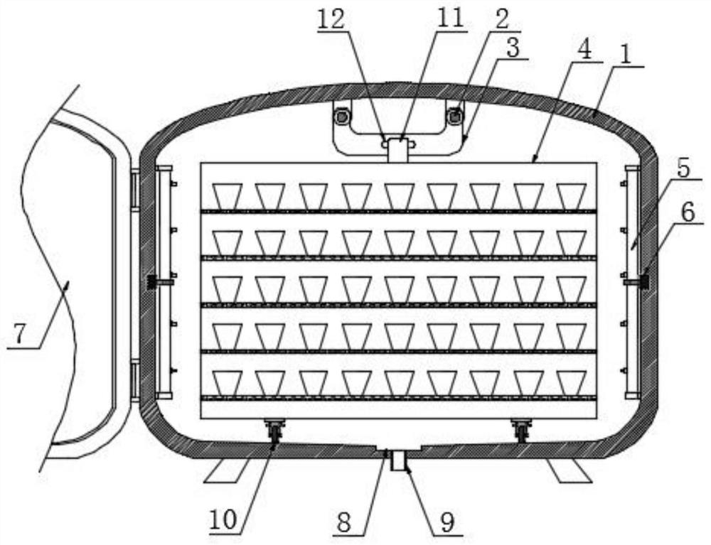 A seedling raising device for forestry planting that is convenient for transplanting