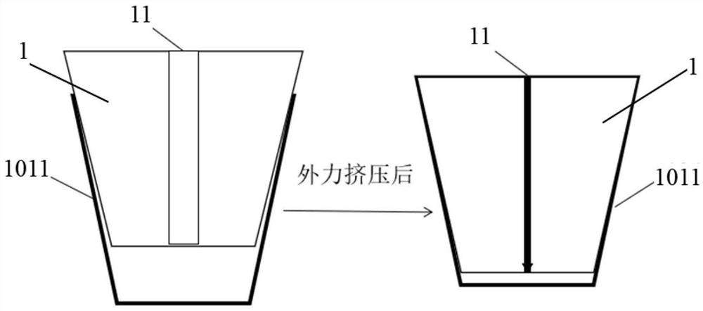 Sealing assembly and battery negative pressure formation and secondary liquid supplementing method