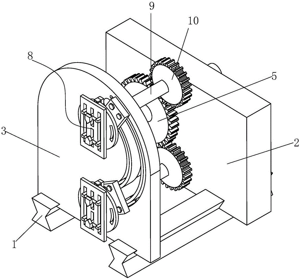 Multi-shaft parallel-connection cutting machining device