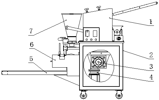 An easy maintenance and highly automatic dumpling machine