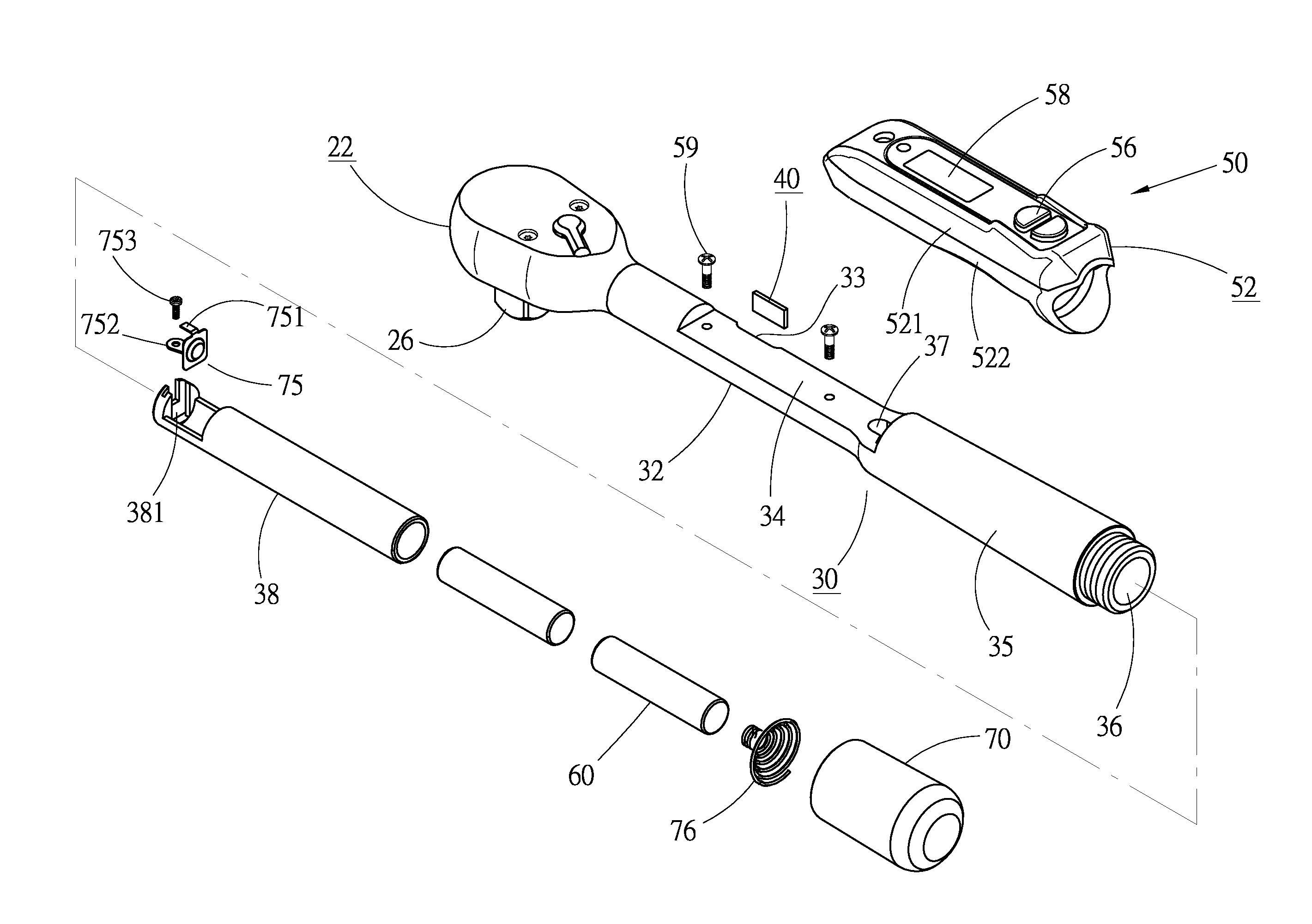 Electronic torque wrench