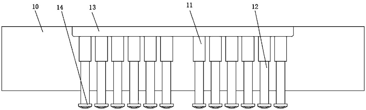 Leaf spring bend-forming die