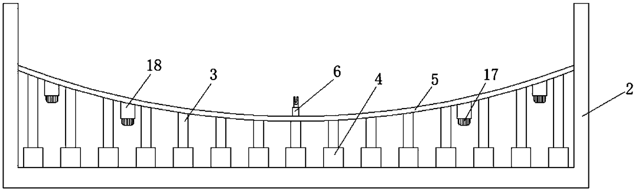 Leaf spring bend-forming die