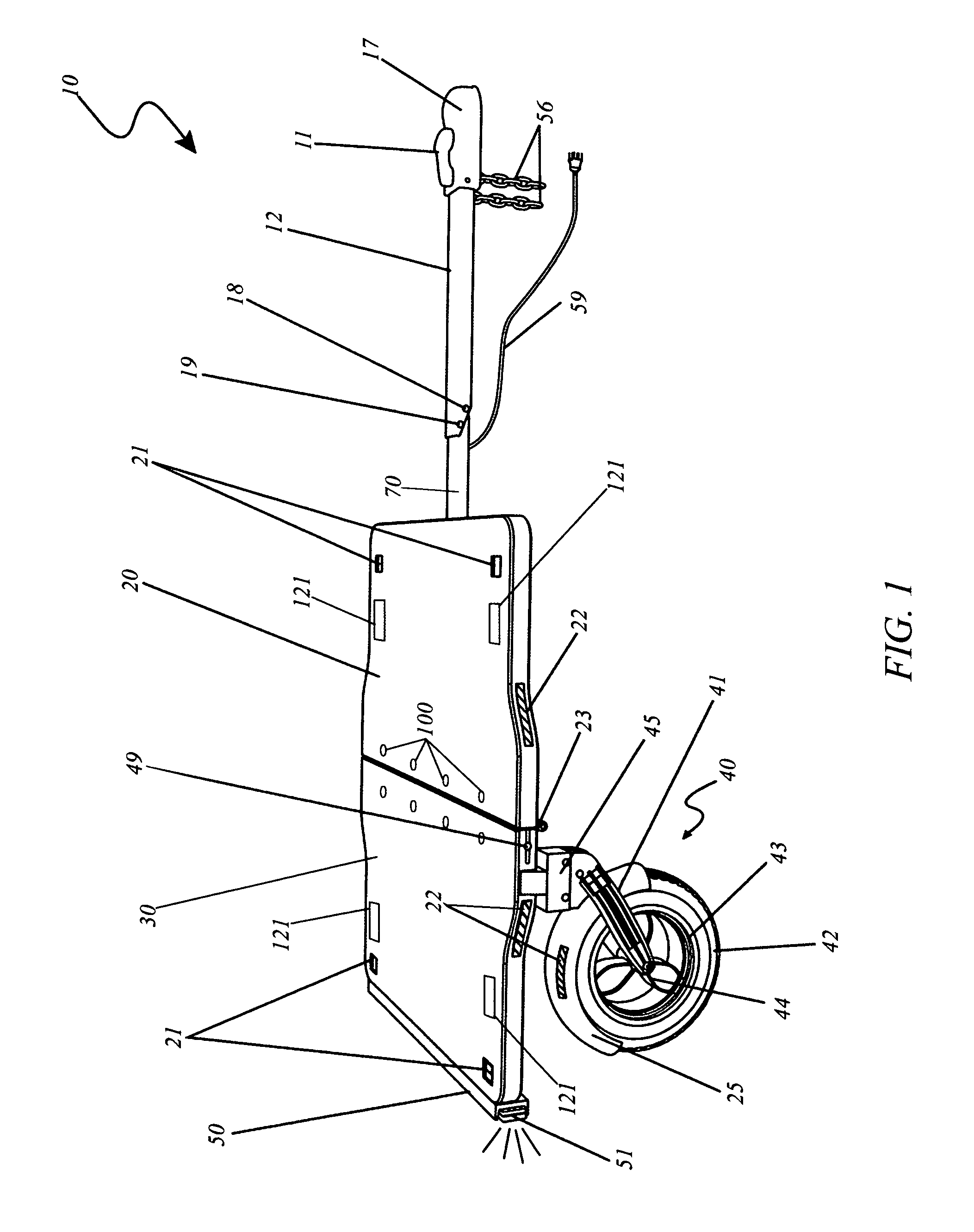 Portable and adjustable trailer assembly and method of use thereof