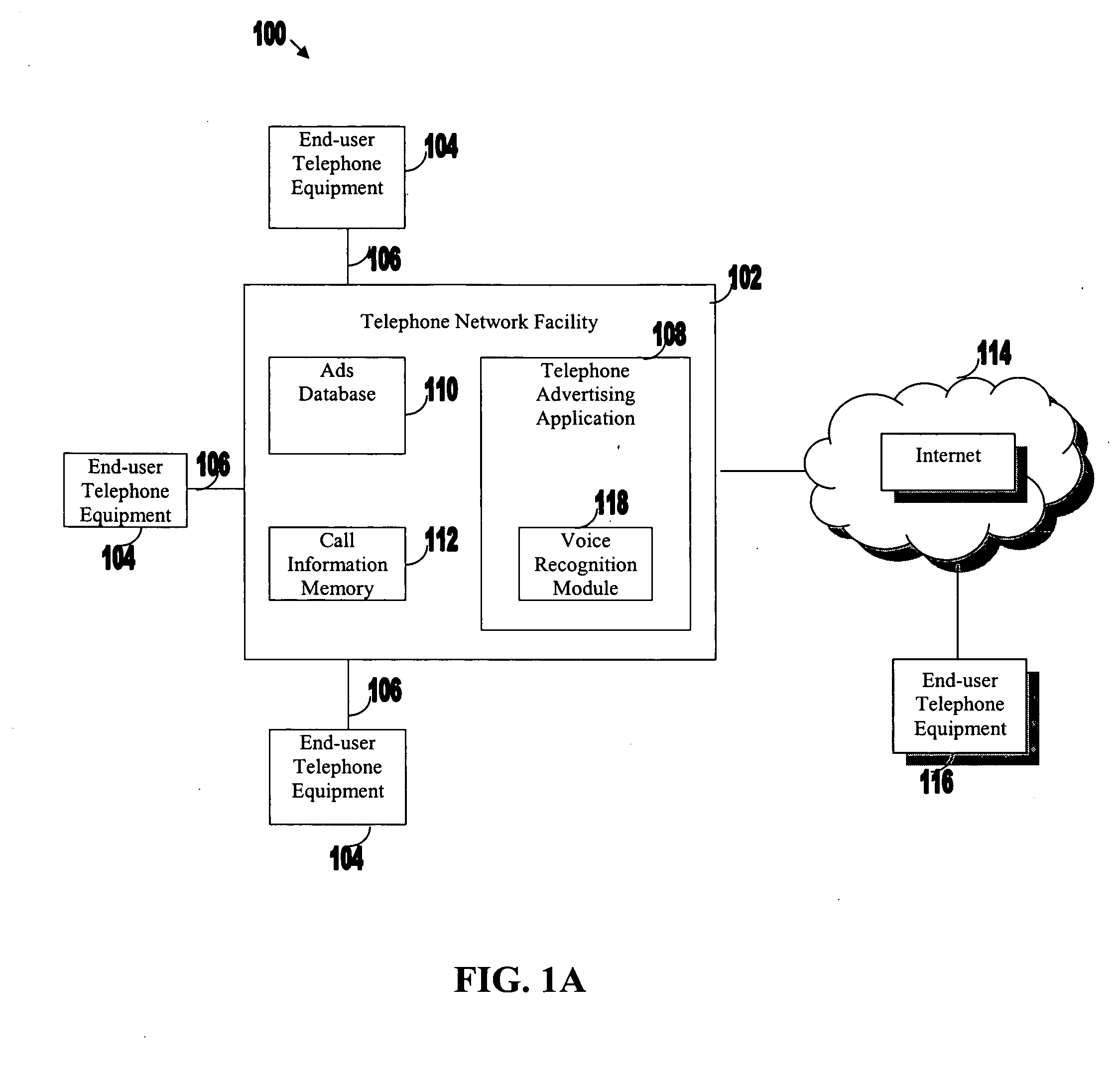 System and method for advertising to telephony end-users