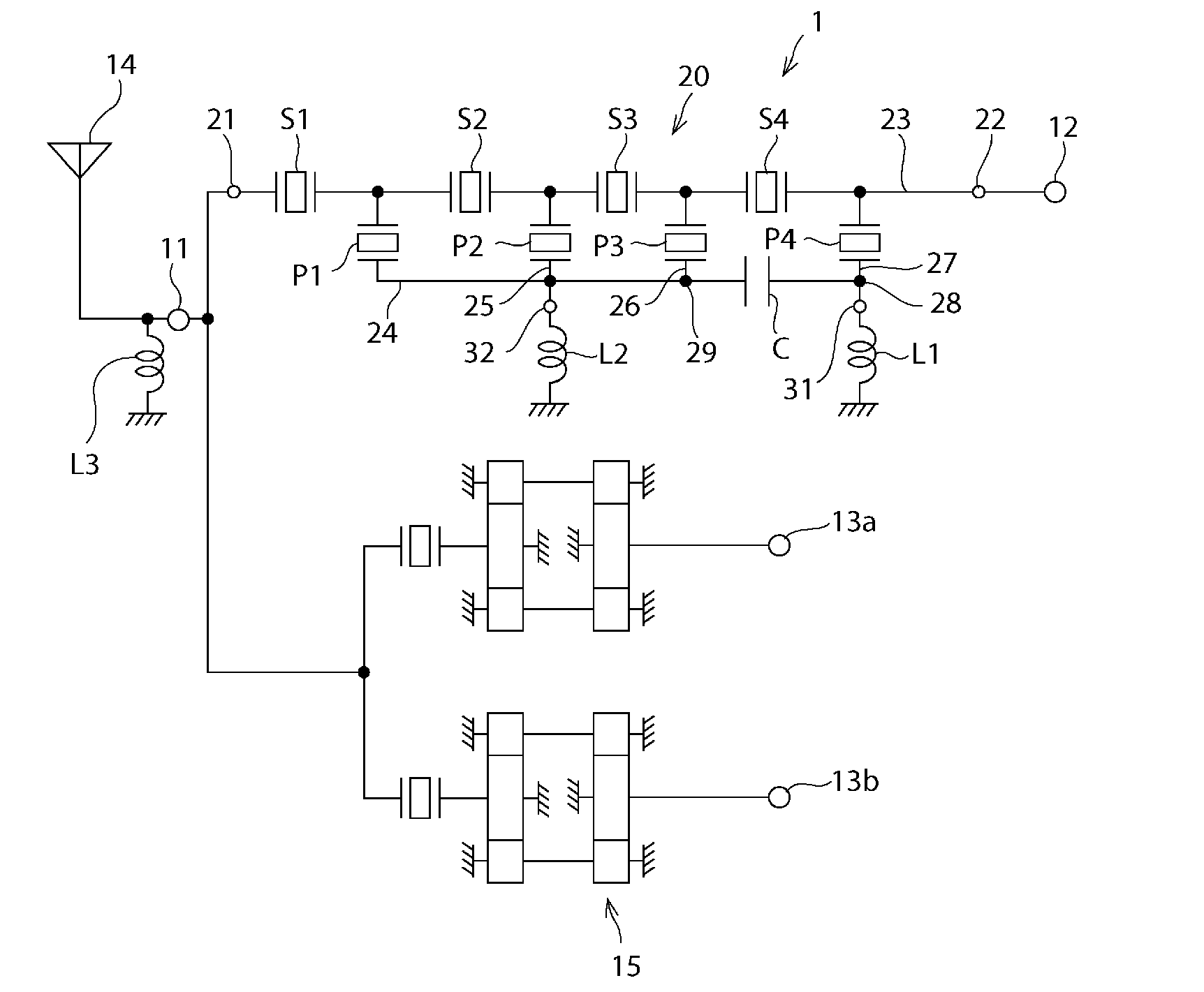 Elastic wave filter device