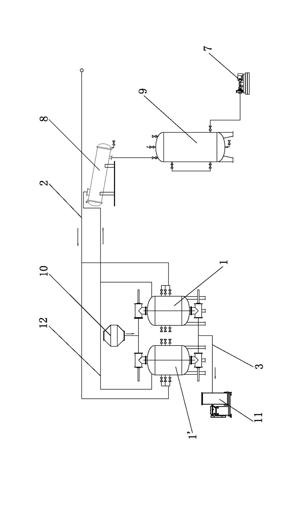Dry method desorption device for organic waste gas activated carbon adsorption