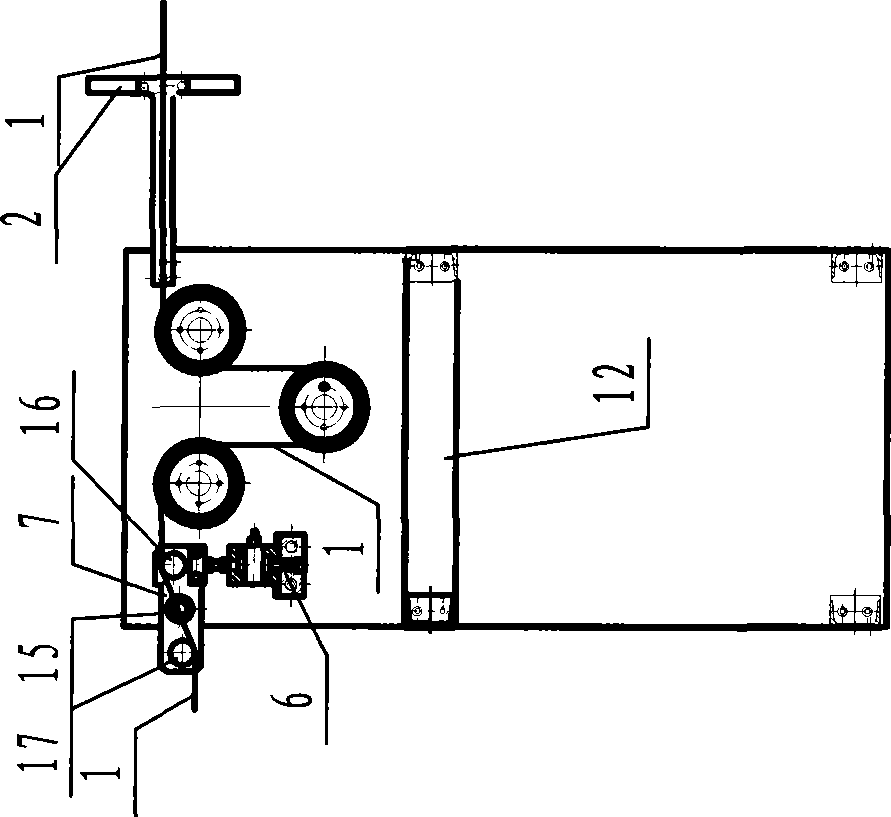 Middle arranged tension device