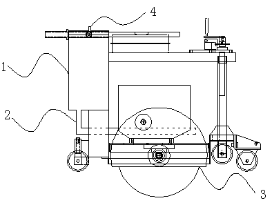 Pavement cutting machine with water supply device