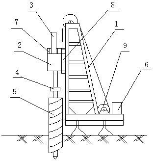 Machine for directly driving spiral motion motor and use of machine