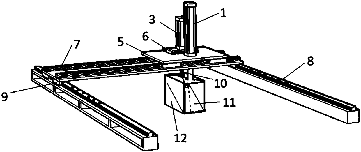 Rolling stone release device and test method for indoor test