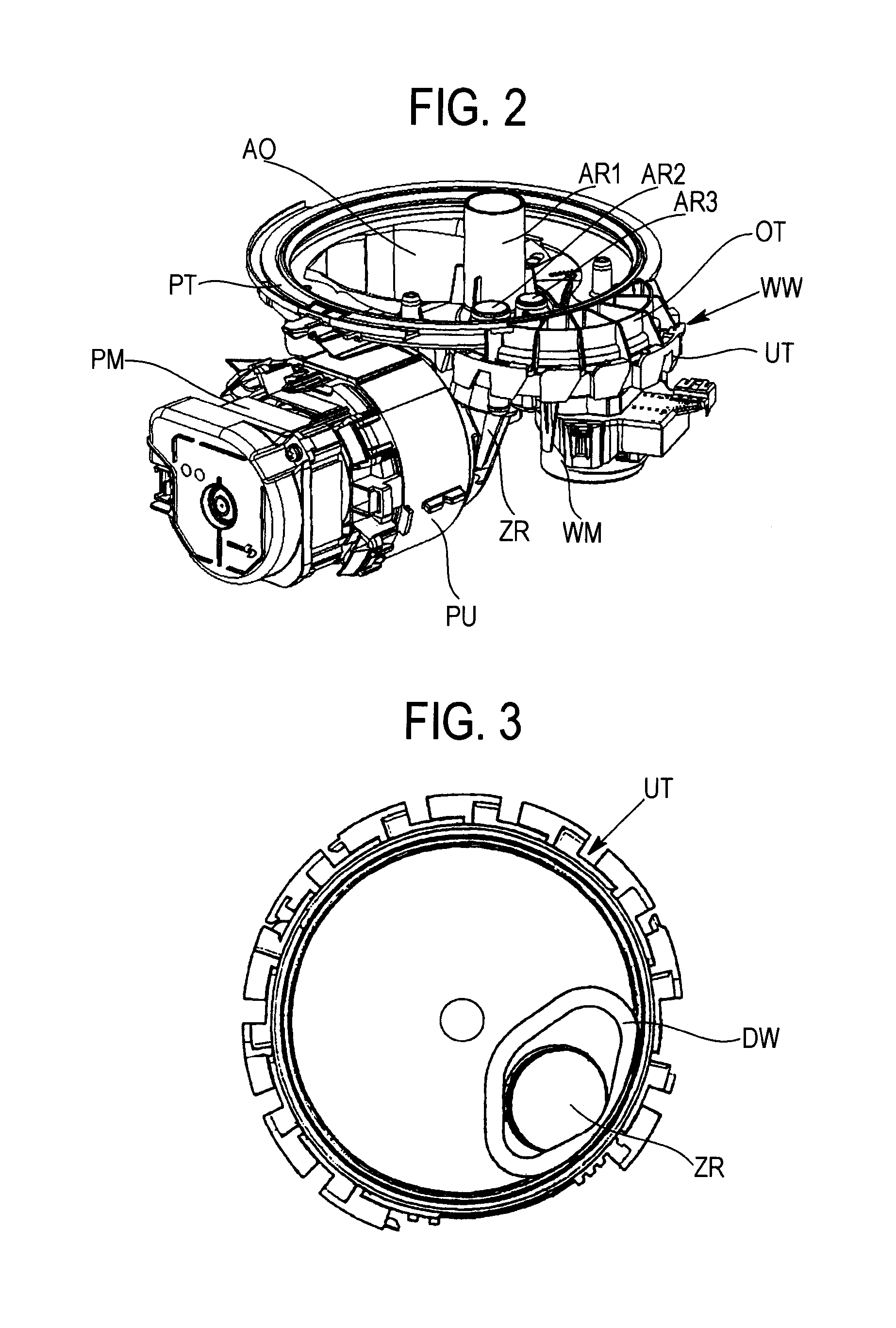 Water-carrying domestic appliance having a water-distribution mechanism