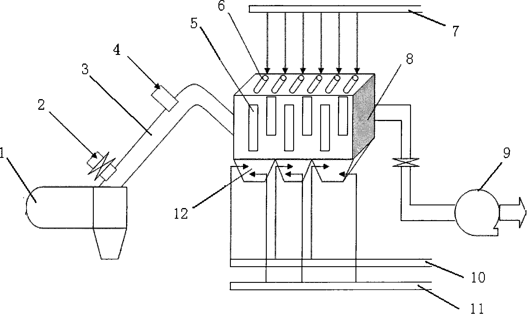 Fireproof method of cloth dust collector