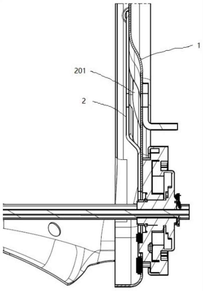 Device for adjusting strength of automobile seat backrest framework, automobile seat and method