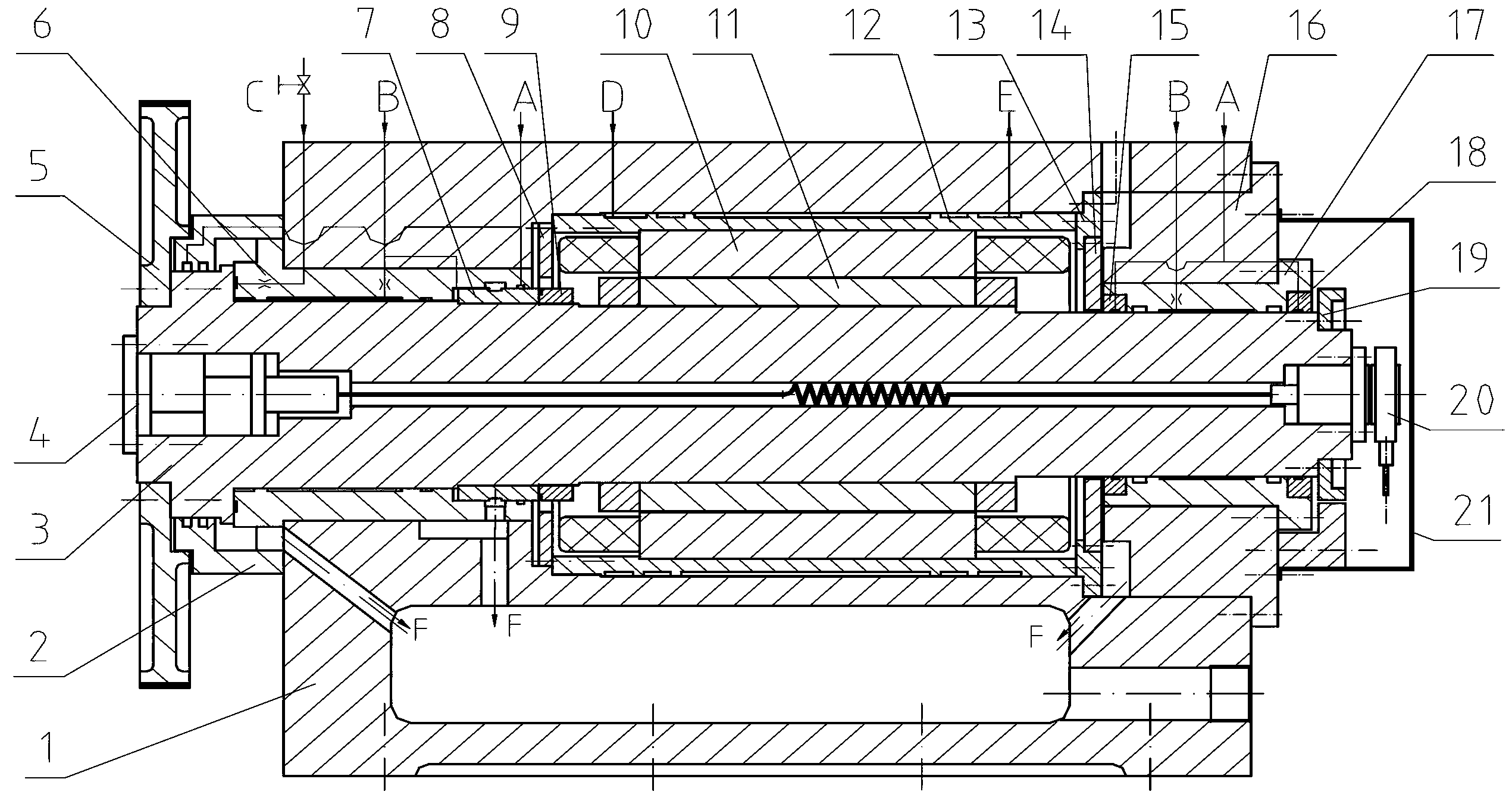 Multi-functional built-in dynamic-static-pressure motorized spindle for efficient high-speed precision machine