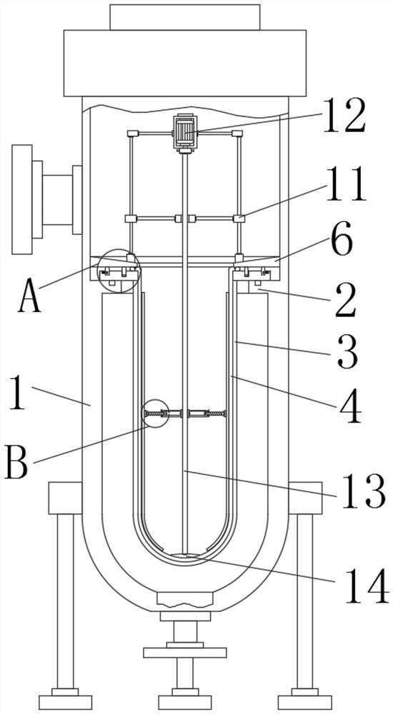 Filter bag fixing device of bag filter