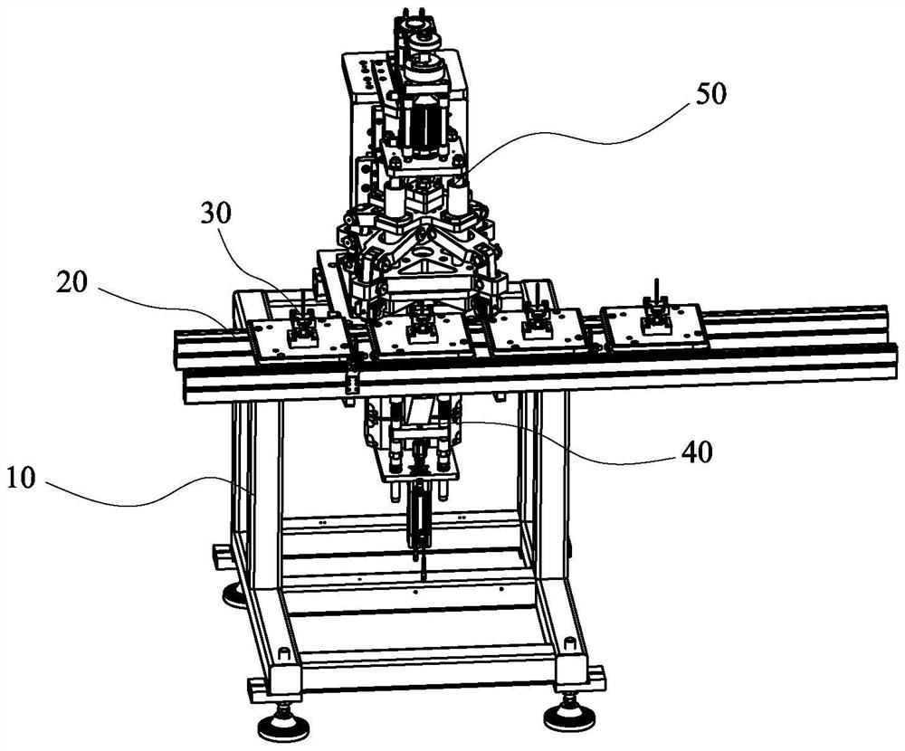 Clamping rib forming mechanism of motor output shaft