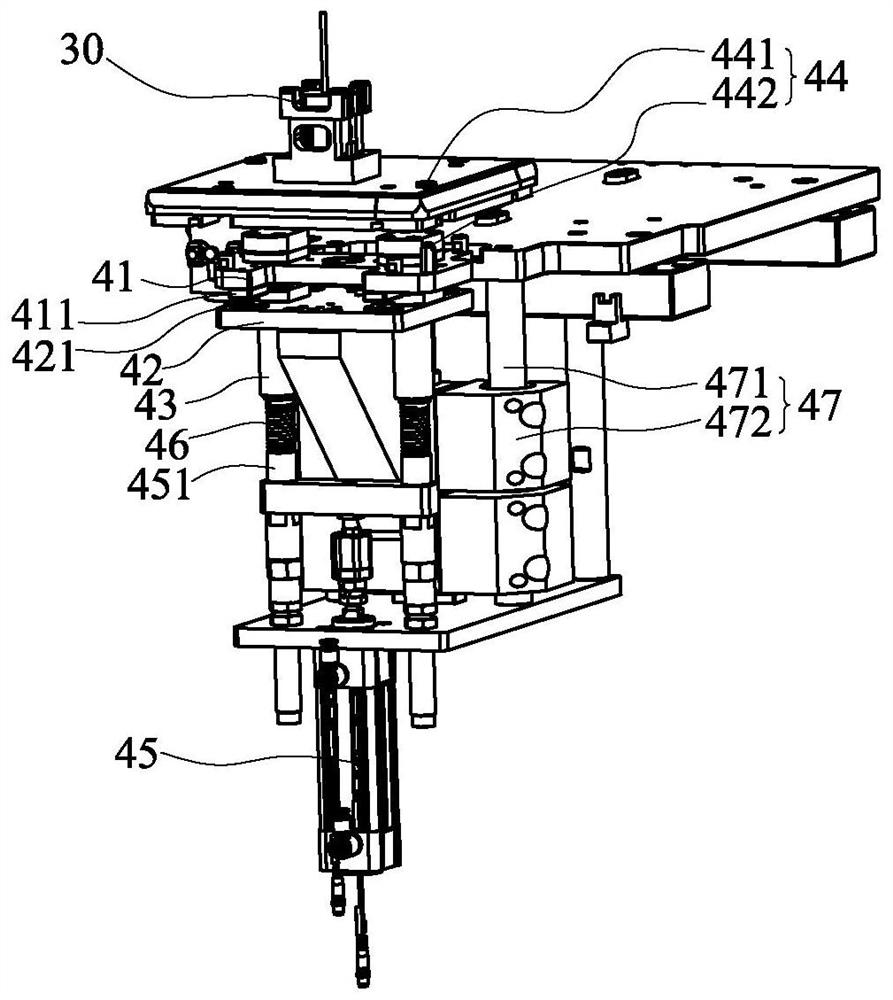 Clamping rib forming mechanism of motor output shaft
