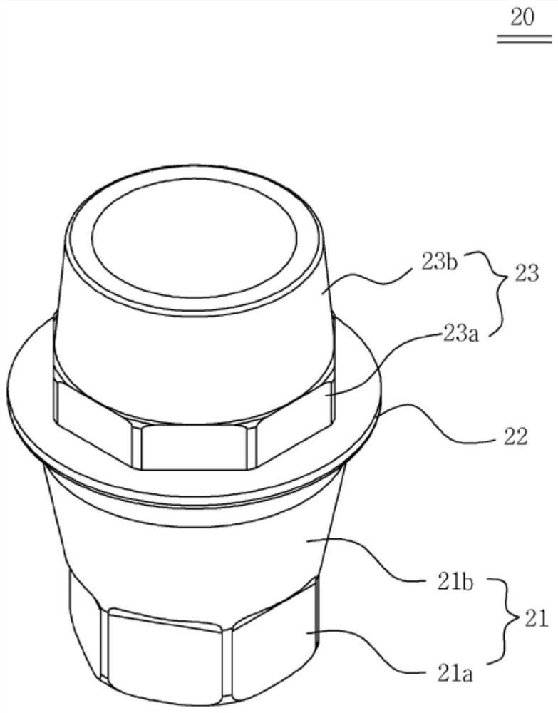 Dental implant structure having dental prosthesis breakage prevention housing and separation jig therefor