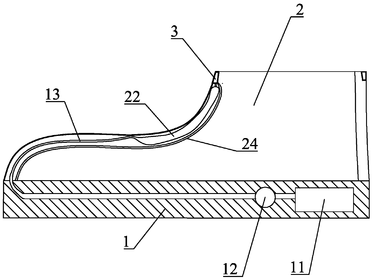 Improved air bag lifesaving shoe