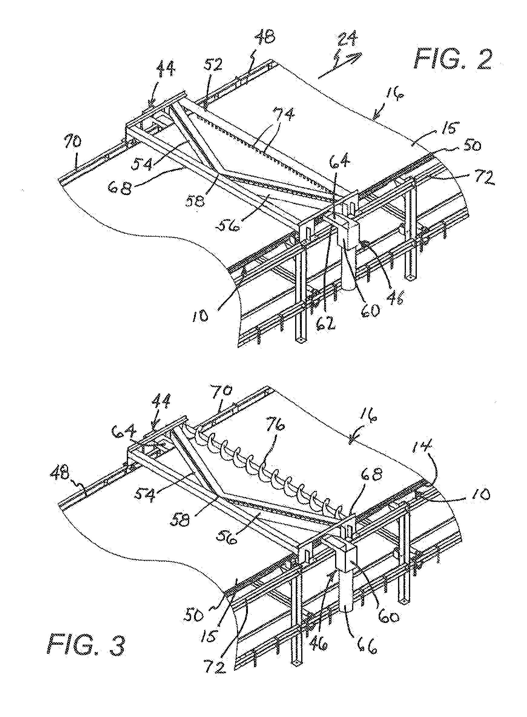 Horizontal belt vacuum filter with overhead fluid removal