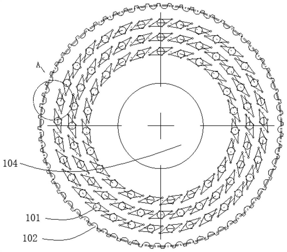 Planetary plate clamp, technology for machining rhombic blade through planetary plate clamp and rhombic blade