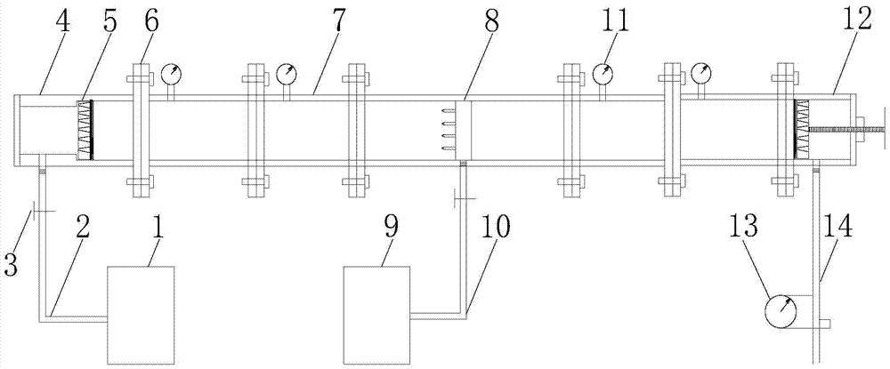 Porous medium dynamic water grouting device and method thereof