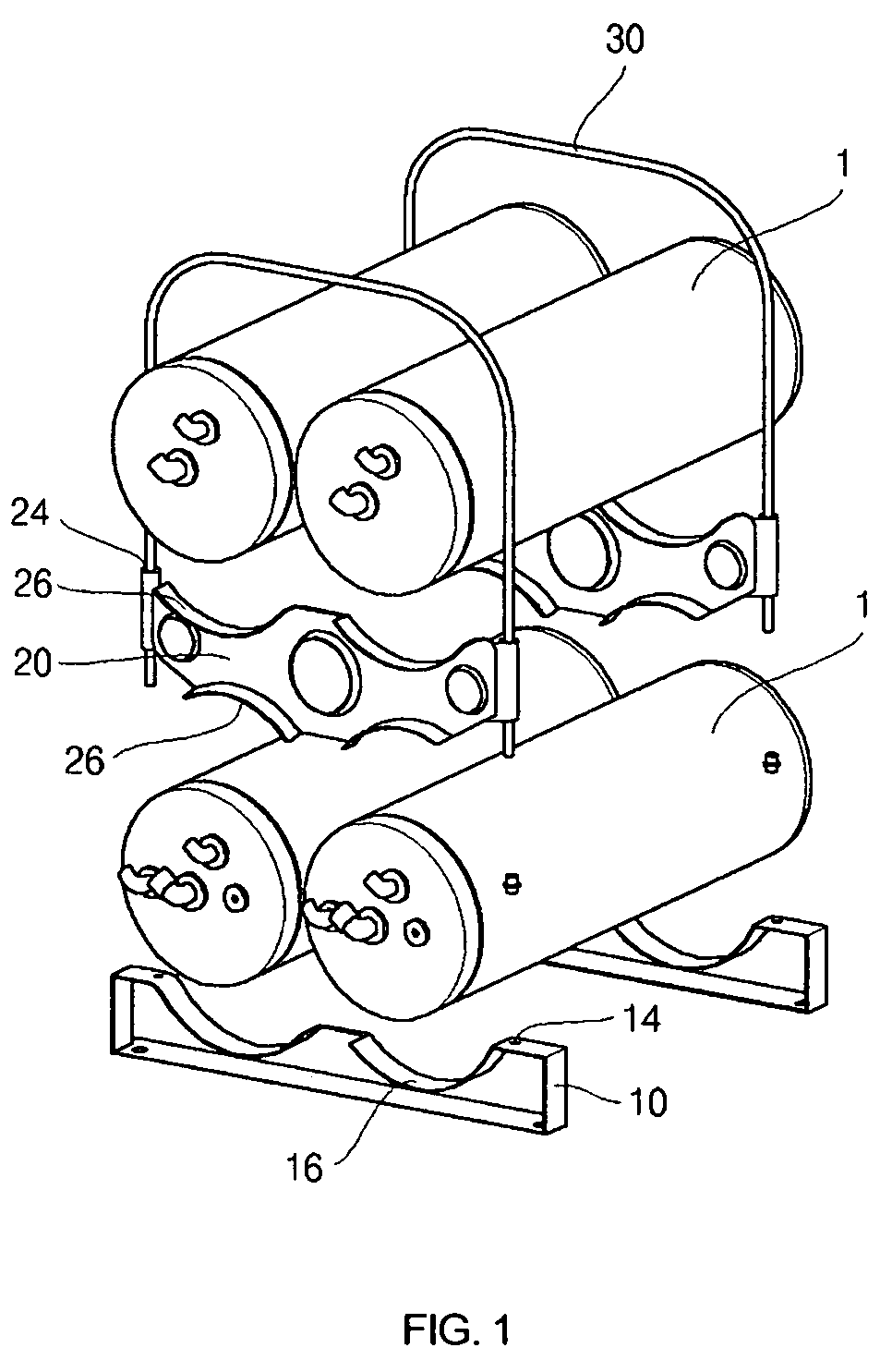 Air tank fixing structure for commercial vehicles
