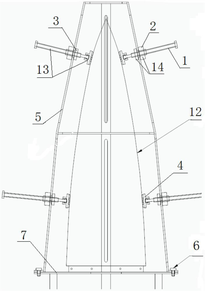 Anti-slip type high temperature sensor pressurized installation device