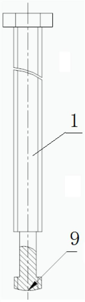 Anti-slip type high temperature sensor pressurized installation device