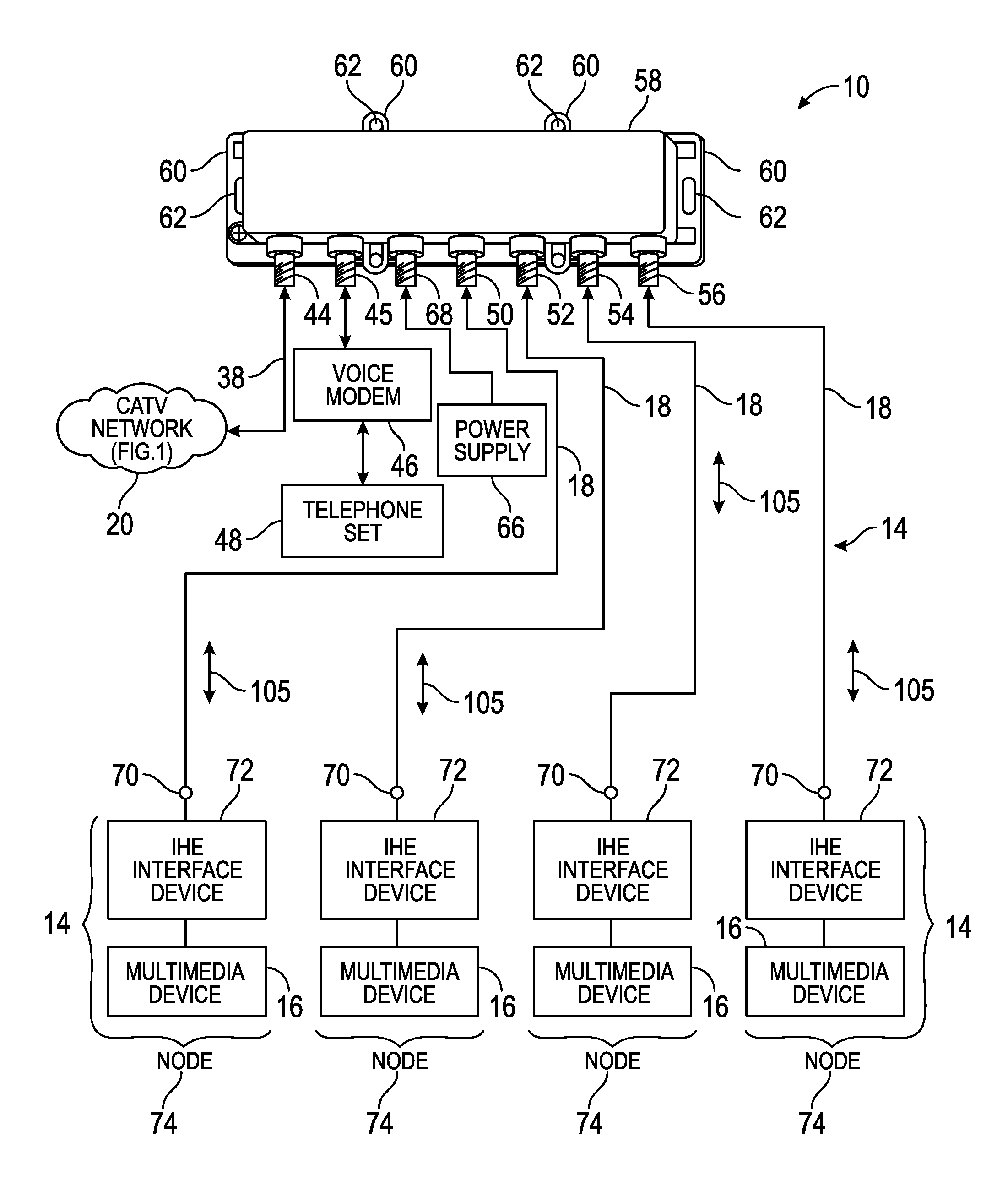 CATV Entry Adapter and Method for Distributing CATV and In-Home Entertainment Signals