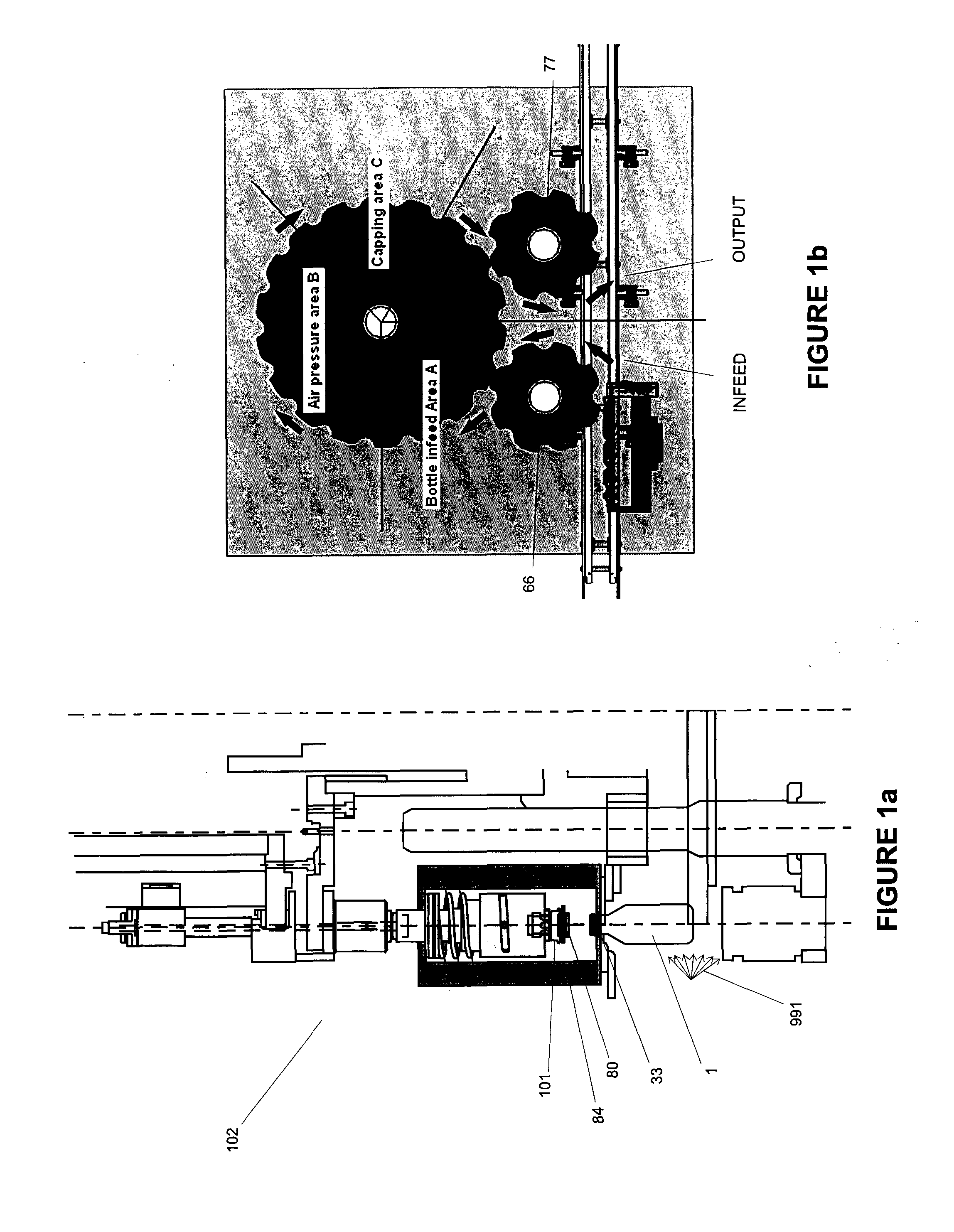 Controlled container headspace adjustment and apparatus therefor