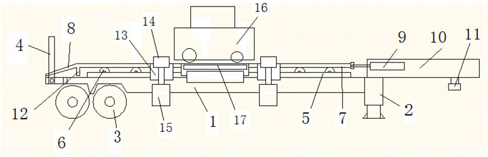 Crane translational type platform device