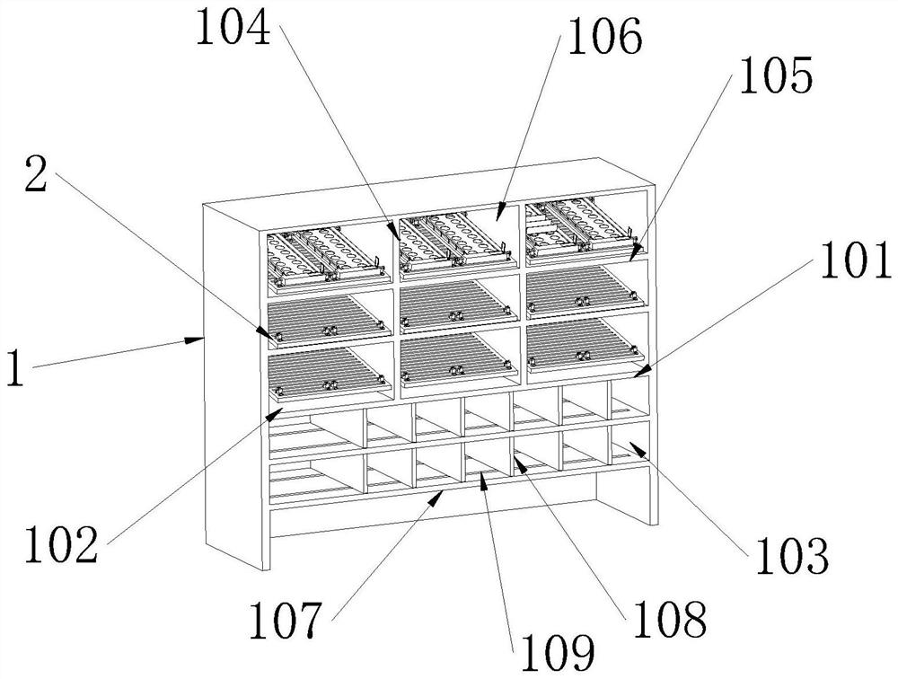 A honeycomb drug management device