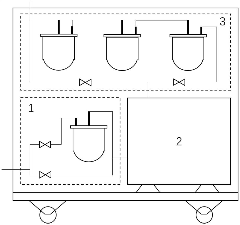 Filtering and liquid changing device