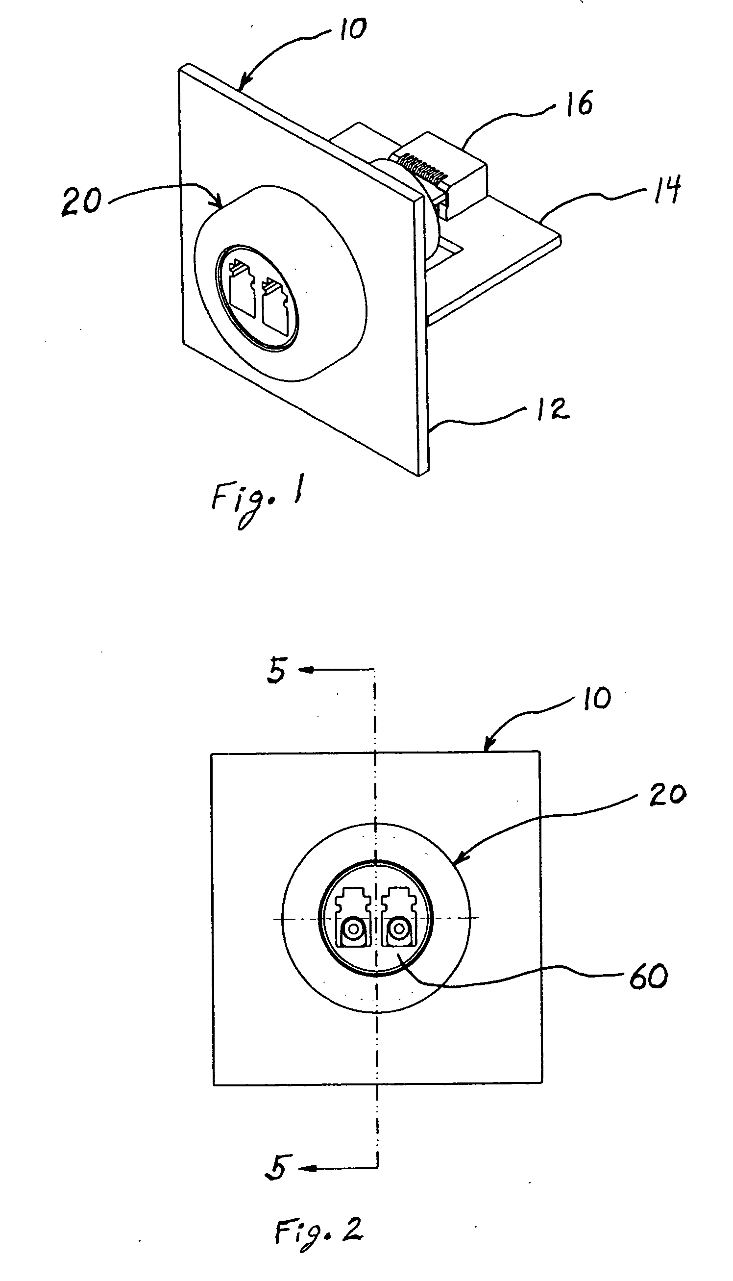 Optoelectronic device in combination with a push-in cage