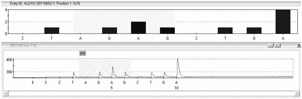 Kit for detecting acetaldehyde dehydrogenase 2 (ALDH2) gene polymorphism by pyro-sequencing method and method