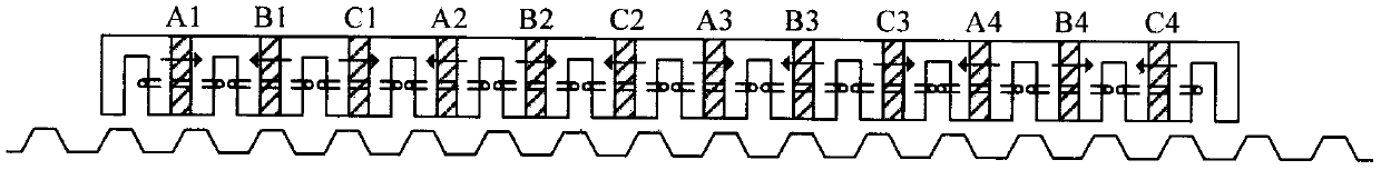 Rail transit traction system based on flux-switching permanent magnet linear motor