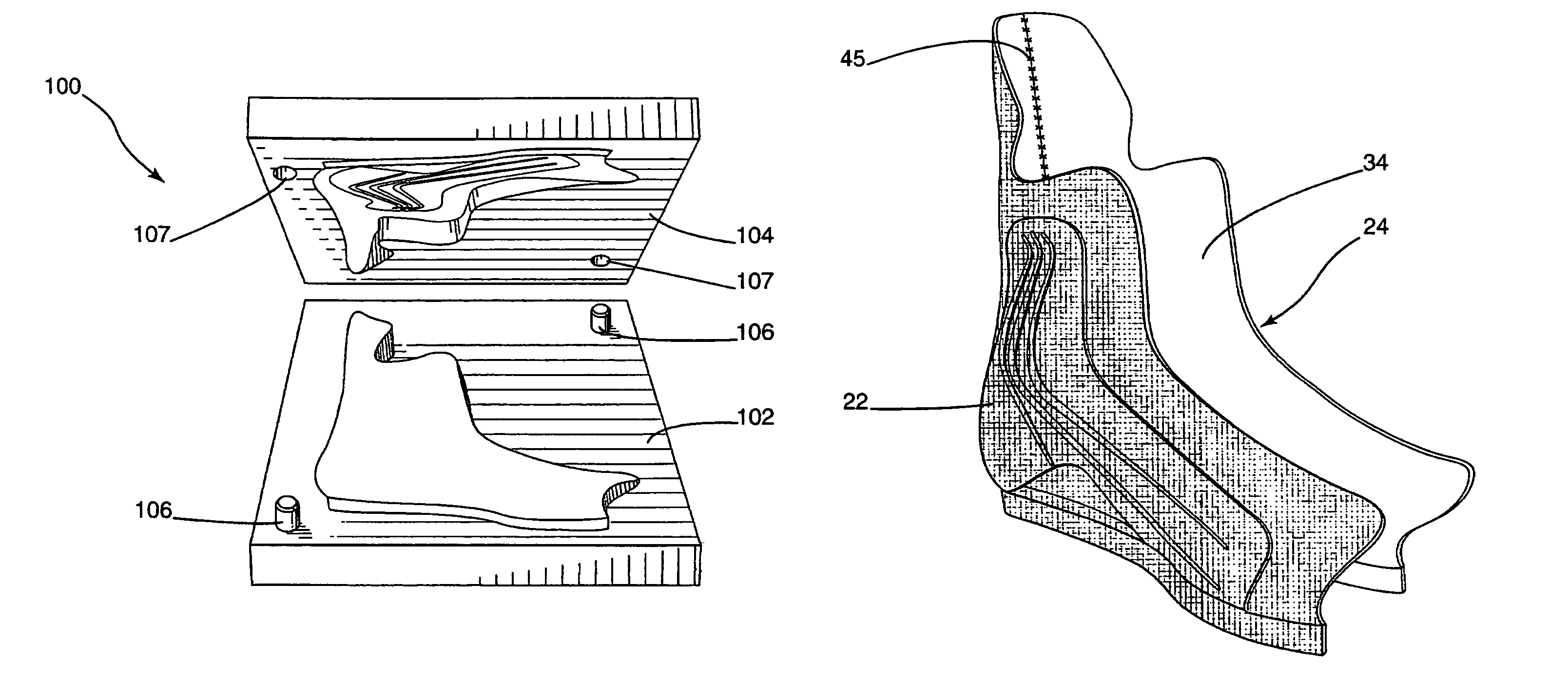 Method of making a skate boot