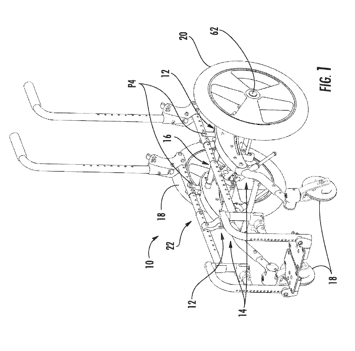 Multi-adjustable wheelchair and frame therefor