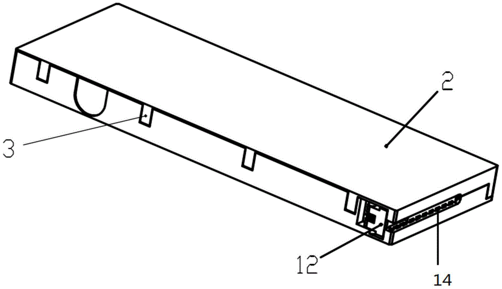 A reagent strip storage and automatic ejection device